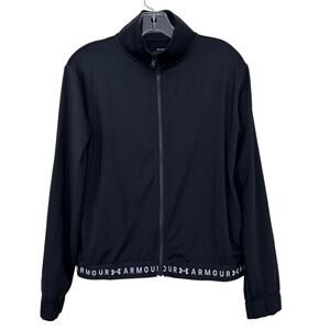 Under Armour Black Full Zip Athletic Jacket Sz XS